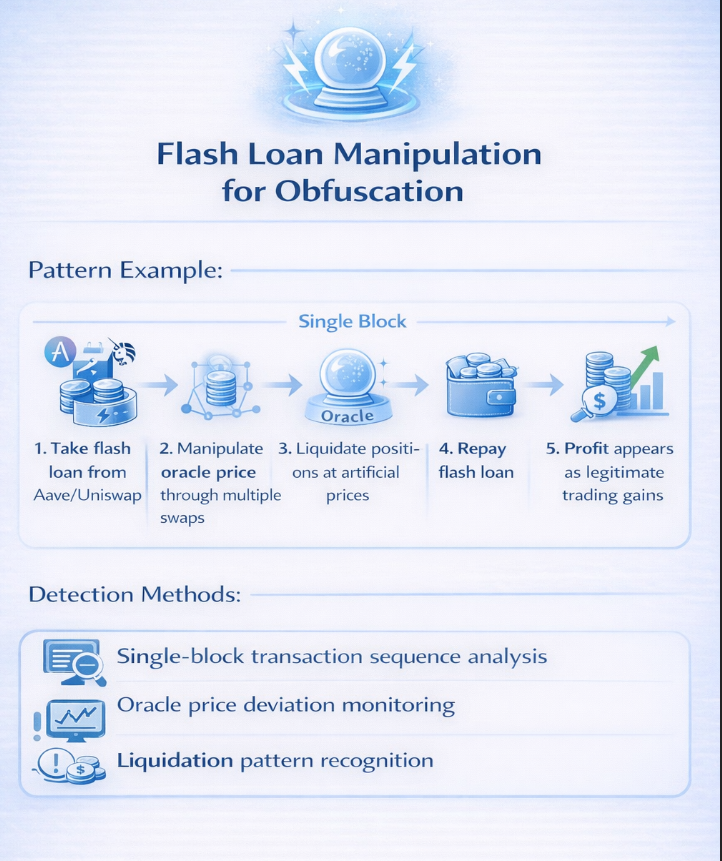 Flash Loan Manipulation for Obfuscation